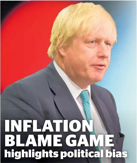  ?? ?? Inflation is high in the UK and New Zealand, with opposition parties in both countries blaming the Prime Ministers.