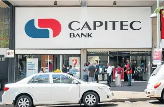  ?? /Waldo Swiegers/ /Sunday Times ?? Nothing dubious: Capitec was hit hard by a Viceroy report, which described it as a predatory lender. The claims have been firmly rebutted.