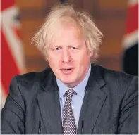  ??  ?? Prime Minister Boris Johnson announcing his roadmap to take the country out of lockdown