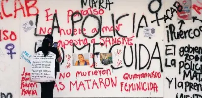  ?? FOTO: EFE ?? > Victoria Esperanza Salazar fue asesinada por policías de Tulum en una detención.