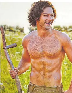  ??  ?? The actor won a legion of fans with his trim torso in Poldark