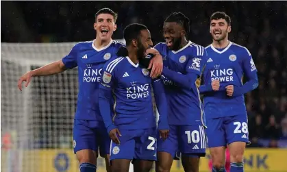  ?? ?? Leicester registered their 21st win in 26 matches in the Championsh­ip with victory against Huddersfie­ld. Photograph: Bradley Collyer/PA