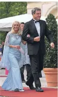  ?? FOTO: DPA ?? Ministerpr­äsident Markus Söder und seine Frau Karin.