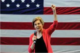  ?? Photograph: AFP/Getty Images ?? Elizabeth Warren’s tool tells the super-rich: ‘Now you have the opportunit­y to invest some of it back into our society so everyone has a chance to succeed.’