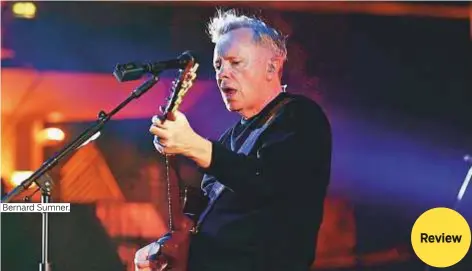  ?? Photo by Arshad Ali ?? Bernard Sumner.