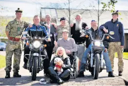  ??  ?? Welcome Erskine Motorbike Meet sees veterans, bikers and the community joining forces, and Heather Clissett (above) says interest has grown every year