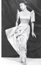  ?? artsofasia.com ?? Edith Nakpil Rabat in a Salvacion Lim terno, 1956, Slim’s Fashion and Arts School collection
