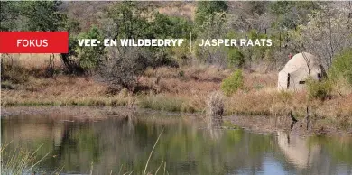  ??  ?? Skuilings wat soos groot miershope lyk, kan betreklik maklik en goedkoop opgerig word. Wanneer nie gejag word nie, kan skuilings soos hierdie een in die Dabchick-bewarea naby Vaalwater in Limpopo vir fotografie gebruik word.