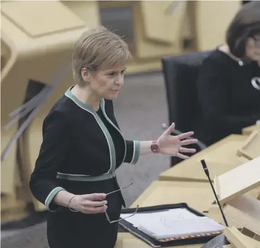  ??  ?? 0 Nicola Sturgeon accepted the criticism was valid and legitimate
