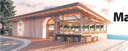  ?? ?? A promotiona­l render of how Magic Apple Wholefoods will transform the Barchetta site overlookin­g North Cottesloe beach. RIGHT: The gutted Barchetta premises, empty since May last year.
