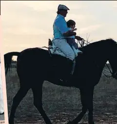  ?? F.R.PAQUIRRI ?? El torero Francisco Rivera con su hija Carmen sobre un caballo
