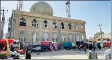  ?? GETTY IMAGES ?? A deadly bomb attack rips through a Shia mosque in Afghanista­n’s northern city of Mazar-i-sharif on April 21, 2022.