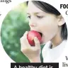  ??  ?? A healthy diet is essential for kids