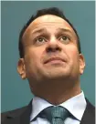  ??  ?? Taoiseach Leo Varadkar