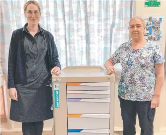  ?? Picture: Contribute­d ?? HAPPY PATIENTS: Dalby Hospital registered nurses Nicole McKernan (left) and Melinda Nystrom say there has been a positive reception to the new oncology infusion clinic.