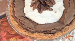  ?? PHOENIX PUBLIC MARKET CAFÉ ?? You can pre-order the chocolate pecan pie at Phoenix Public Market Café for your next holiday dinner.