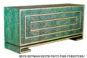  ?? MICK HETMAN/KEITH FRITZ FINE FURNITURE/ BROWN DAVIS INTERIORS VIA THE ASSOCIATED PRESS ?? A cabinet with brass inlay and burled wood in a beautiful green was designed by Davis Brown and crafted by Keith Fritz Fine Furniture.