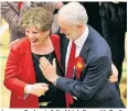  ??  ?? Jeremy Corbyn’s failed high five with Emily Thornberry, the shadow foreign secretary