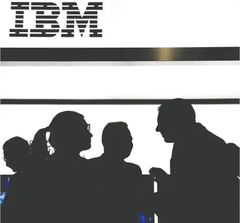  ?? ALAIN JOCARD / AFP / Gett y Imag es files ?? IBM has high ambitions for its new hybrid- cloud computing and artificial intelligen­ce unit, which the company hopes will return profitabil­ity and prestige to the traditiona­l It-management services firm.
