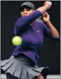  ??  ?? SERENA WILLIAMS: Fully engaged with her game