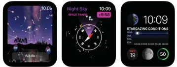  ??  ?? Your Apple Watch can be a surprising­ly useful astronomy tool.