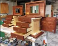  ?? SUBMITTED PHOTO ?? Josh Campbell, owner of Campbell’s Custom Woodworks of West Pottsgrove designed and built these jewelry boxes to give to family members as gifts last Christmas. After posting photos on the company’s website, Campbell said he got such good feedback that...