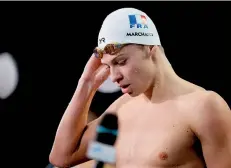  ?? ?? Léon Marchand, triple médaillé mondial, a annoncé qu’il ne disputerai­t pas les Championna­ts d’Europe (en août, à Rome).
