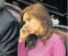  ??  ?? Cambio. Cristina Kirchner.