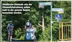  ?? ?? Städtische Kleinode wie der Chemnitzta­lradweg sollen bald in der ganzen Region beworben werden.