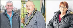  ?? SUBMITTED PHOTOS ?? There are three candidates running for mayor in Alberton, including David Gordon, left, Michael Murphy and Rosetta Tremblay.