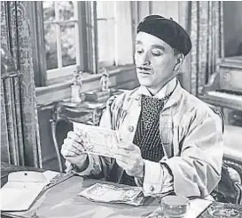  ??  ?? “Monsieur Verdoux”. Una comedia de Chaplin de 1947.