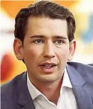  ??  ?? Integratio­nsminister Kurz