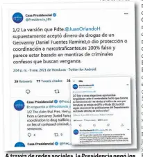  ?? FOTO: EL HERALDO ?? A través de redes sociales, la Presidenci­a negó los señalamien­tos contra Hernández.