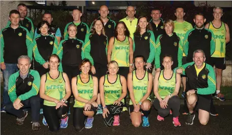  ??  ?? Members of Wexford Marathon Club who ran in the Dublin City Marathon on Sunday.