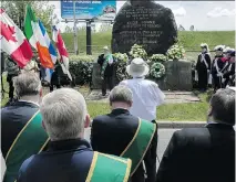  ?? DAVE SIDAWAY ?? In May, Montrealer­s took part in the annual Walk to the Stone honouring the 6,000 Irish buried at the Black Rock.