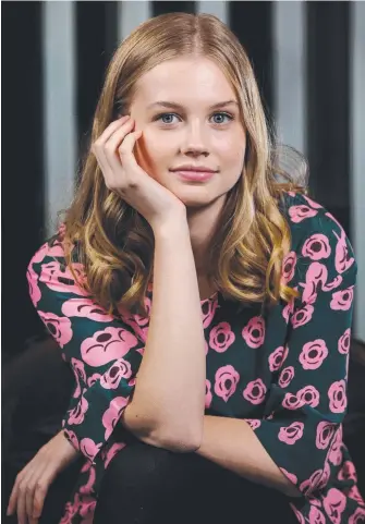  ?? Picture: IAN CURRIE ?? Melbourne actor Angourie Rice, 16, stars in The Beguiled.