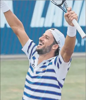  ?? FOTO: EFE ?? Feliciano López, feliz tras certificar ayer su vuelta a una final en la ATP