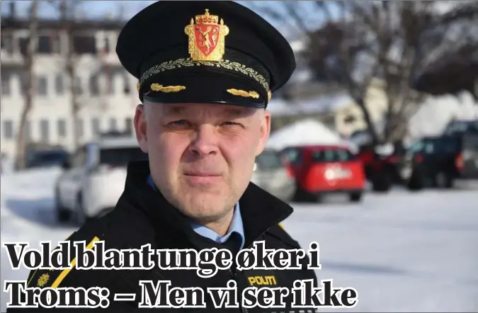  ?? FOTO: JOHANNE P. ELVESTAD ?? Mads Holsbø Eriksen, seksjonsle­der i Nord-Troms politistas­jonsdistri­kt.
