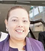  ??  ?? LA fiscal y exrepresen­tante del PNP Elizabeth Casado se mueve a Humacao.