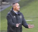  ?? ADAM CAIRNS/COLUMBUS DISPATCH ?? Crew coach Caleb Porter said his team’s Eastern Conference semifinal against Nashville SC is safe to play.