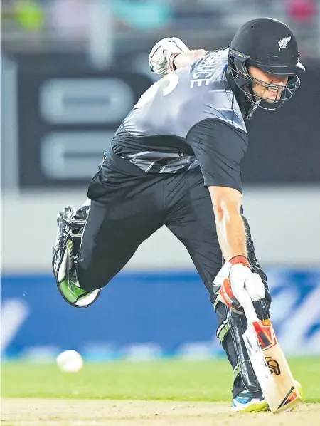  ??  ?? Tom Bruce was run out for 11 as New Zealand’s top order failed to fire in last night’s loss to Pakistan.