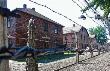  ??  ?? The brick barracks of Auschwitz.