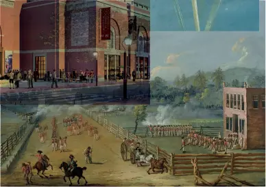  ??  ?? CLOCKWISE FROM LEFT: The new Museum of the American Revolution is home to many of George Washington’s personal belongings; an assortment of swords used for battle; Xavier della Gattac’s 1782 watercolor painting Battle of Germantown rounds out the...