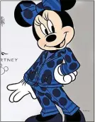  ?? ?? makeover: Minnie Mouse wearing her new Stella McCartney pantsuit