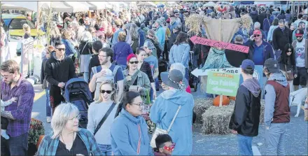  ?? KATHERINE HUNT/SALTWIRE NETWORK ?? Thousands of people gathered in downtown Charlottet­own for the 11th annual Farm Day in the City on Sunday. Over 165 vendors lined Queen Street and Victoria Row to sell everything from fresh produce and preserves to handmade crafts.