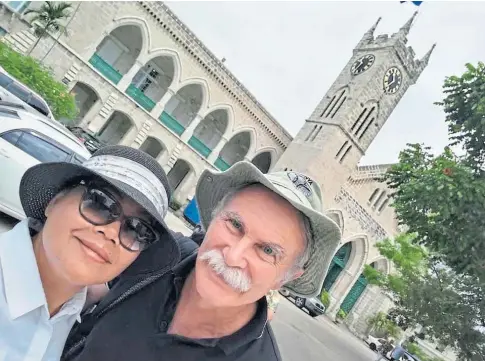  ?? ?? ARRESTED: British geologist Jim Fitton – pictured with his wife Sarijah – was taken into custody in March.