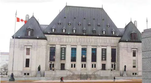  ?? SEAN KILPATRICK LA PRESSE CANADIENNE ?? La Cour suprême a réitéré vendredi le fond de l’arrêt Jordan en rendant sa décision dans la cause Cody.