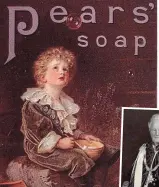  ??  ?? Bubbles boy: The ad with William James, who later became an admiral, right