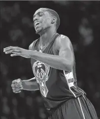  ?? GETTY IMAGES ?? Milwaukee’s Khris Middelton struggled in the three-point contest.