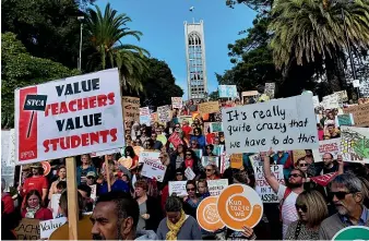  ?? BRADEN FASTIER/STUFF ?? Secondary principals have not been part of recent strike action by teachers, and they may avoid doing so by accepting a new pay offer.